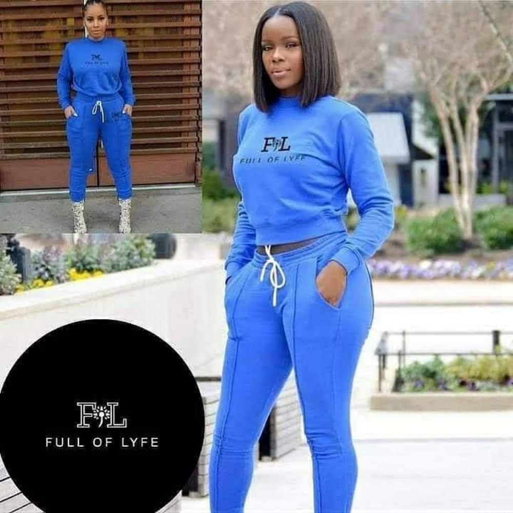Blue Full of Lyfe set M,L